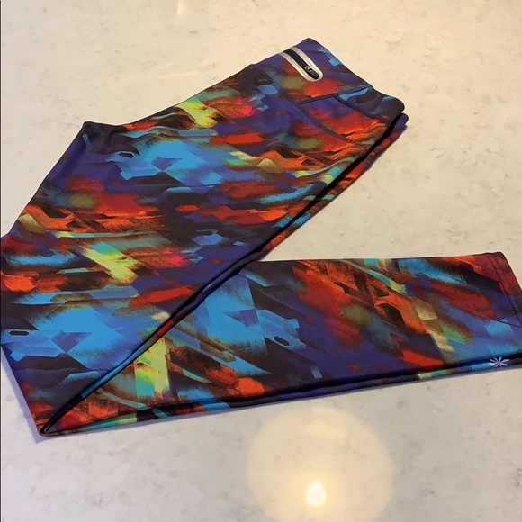 Athleta Pants - Athleta Sonar Colorburst Tight